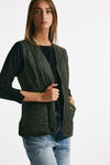 gilet trapuntato flece betty verde women Barbour - 3