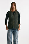 gilet trapuntato flece betty verde women Barbour - 5