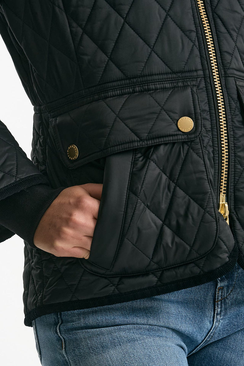 Giubbino FITTED BEADNELL QUILT trapuntato nero women Barbour - 4