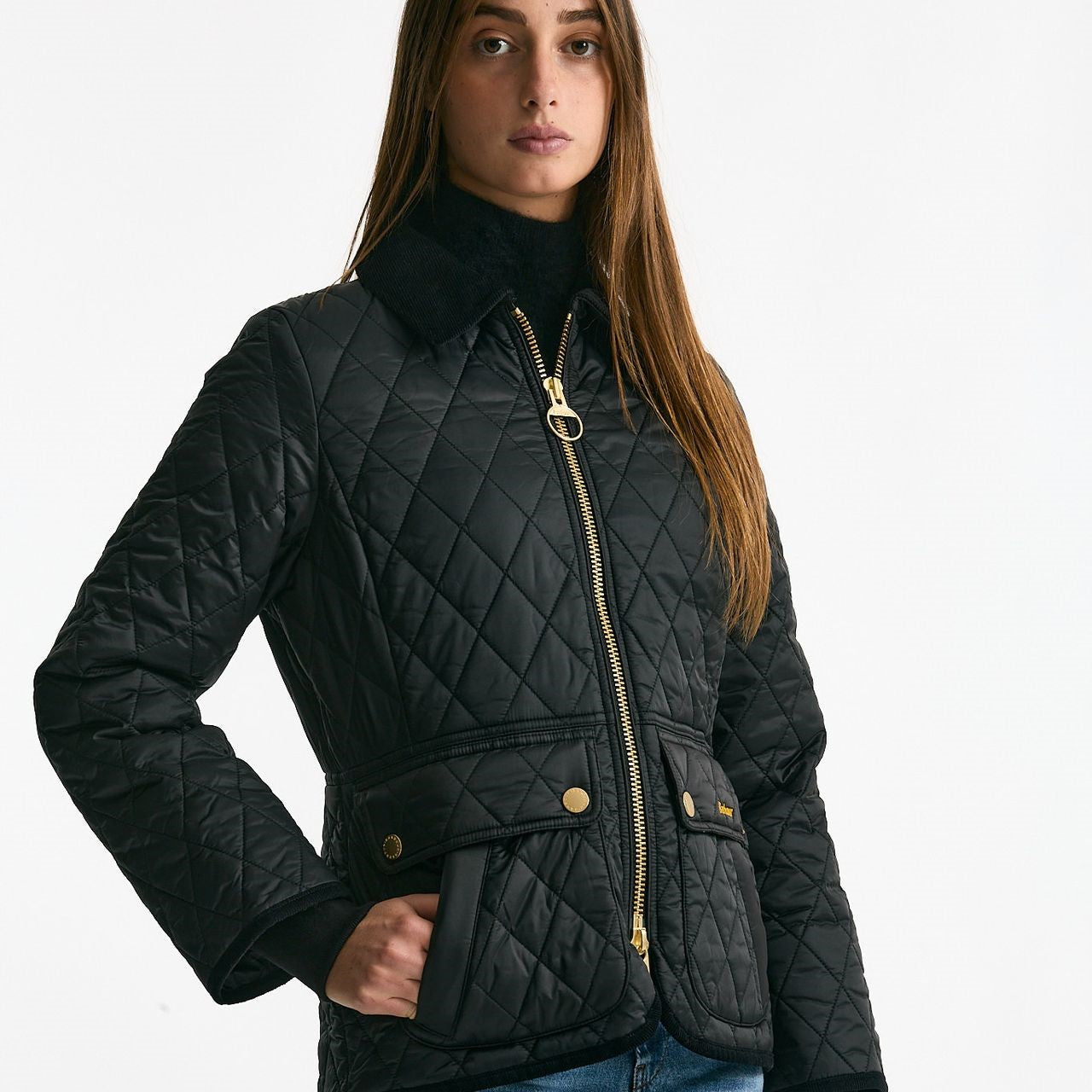 Giubbino FITTED BEADNELL QUILT trapuntato nero women Barbour - 7