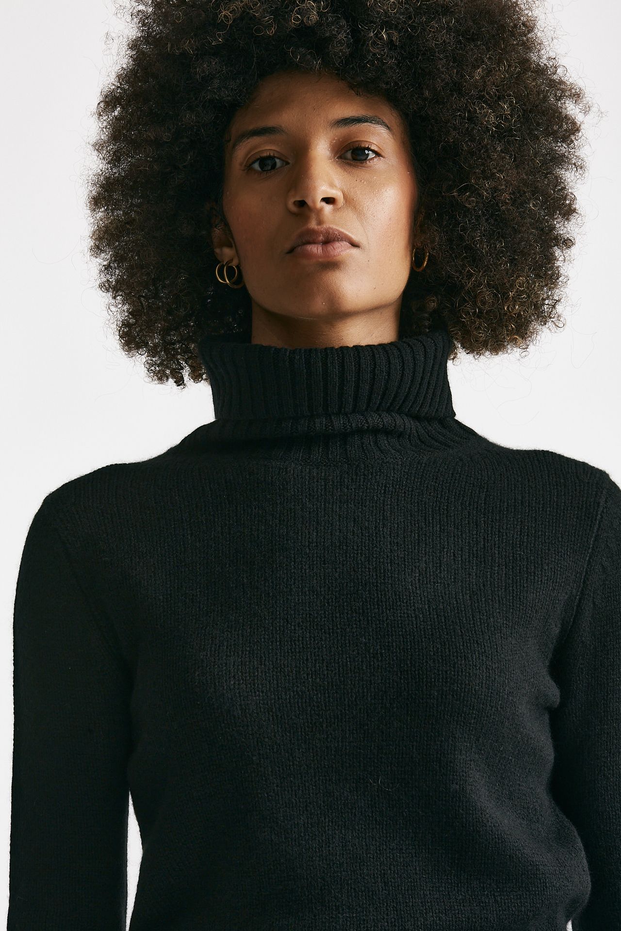 Maglia dolcevita slim in cachemire nero women Be you - 5