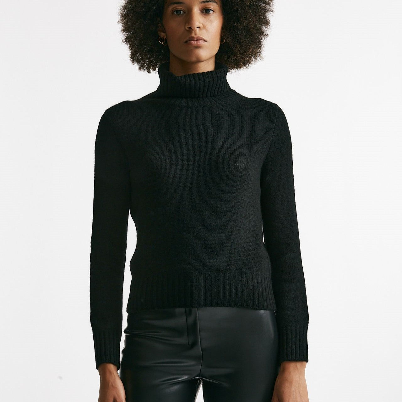 Maglia dolcevita slim in cachemire nero women Be you - 7