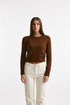 Maglia dolcevita slim in cachemire mattone women Be you - 2