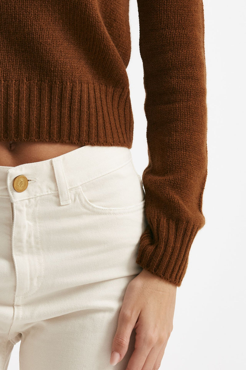 Maglia dolcevita slim in cachemire mattone women Be you - 6