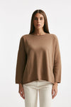Maglia ampia in cachemire cammello women Be you - 1
