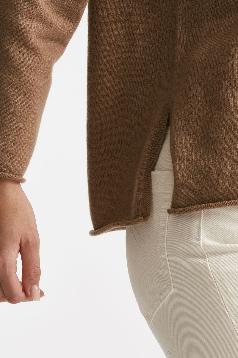 Maglia ampia in cachemire cammello women Be you - 6