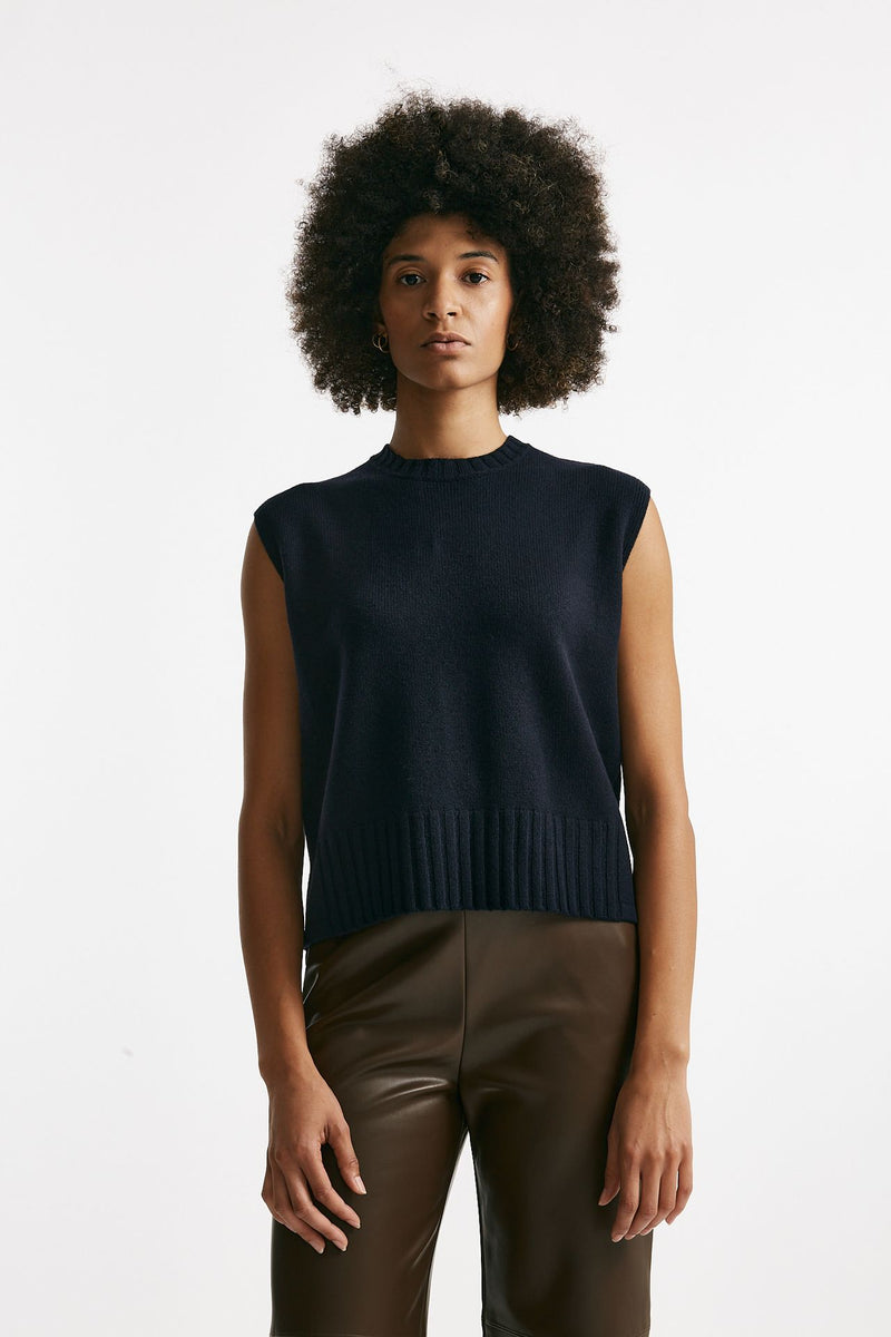 Gilet in maglia blu women Be you - 1