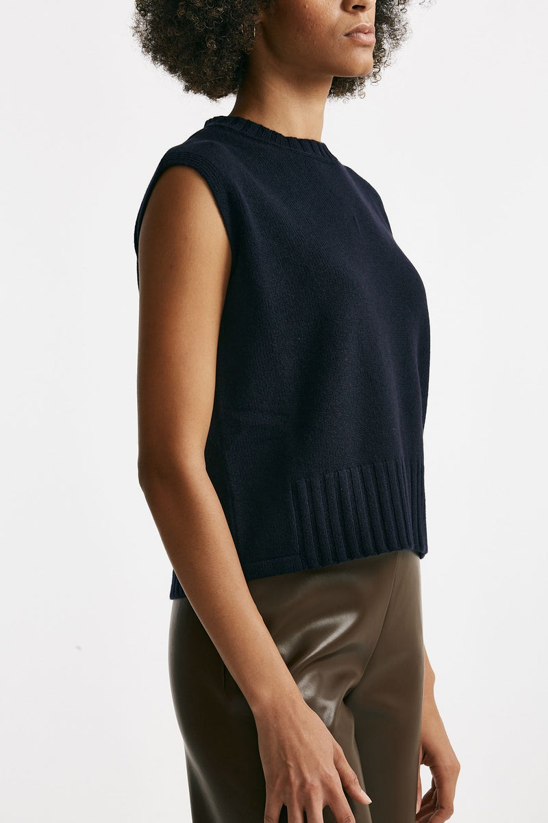 Gilet in maglia blu women Be you - 2