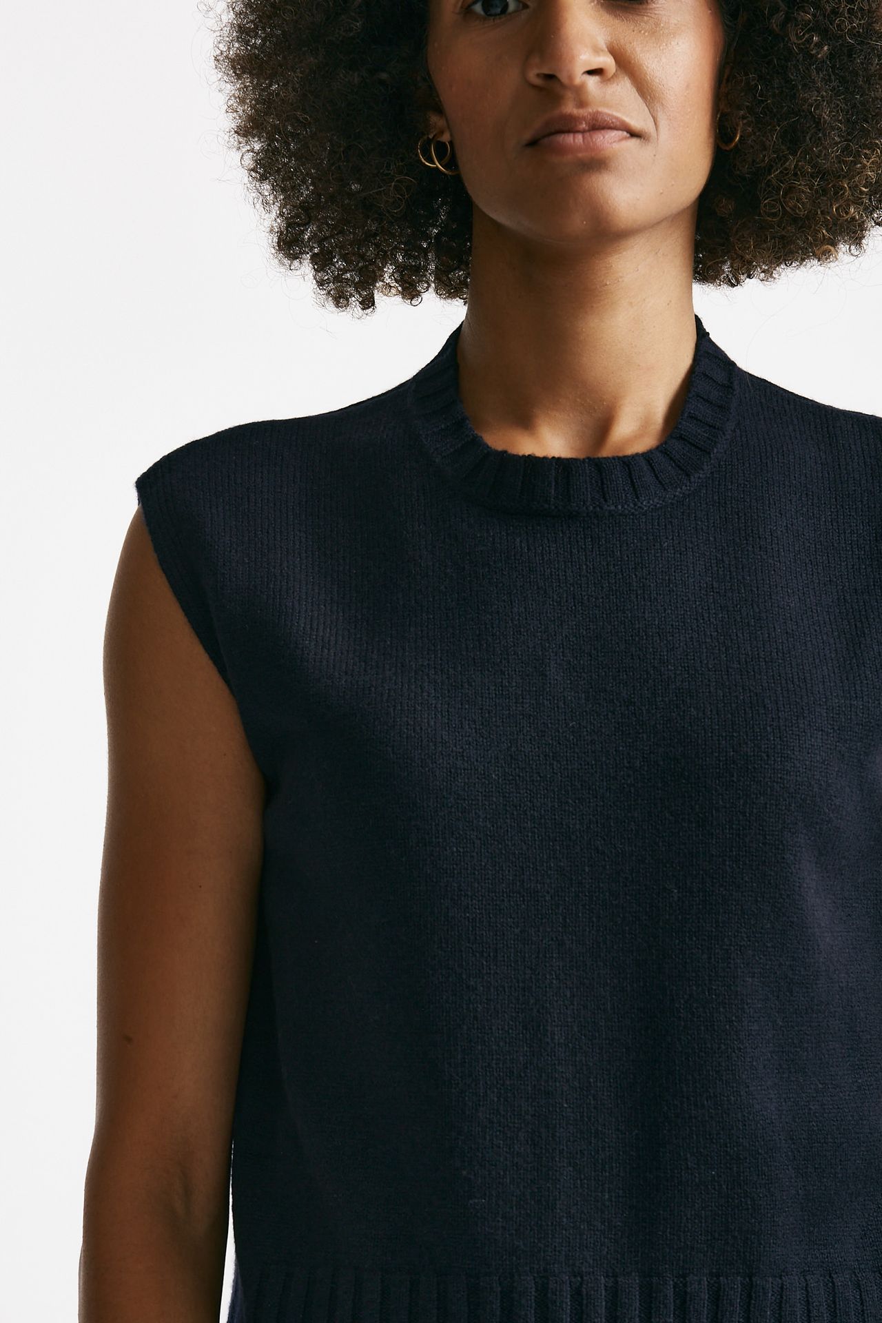 Gilet in maglia blu women Be you - 5