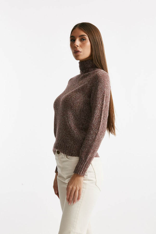 Maglia slim mouliné in cachemire women Be you
