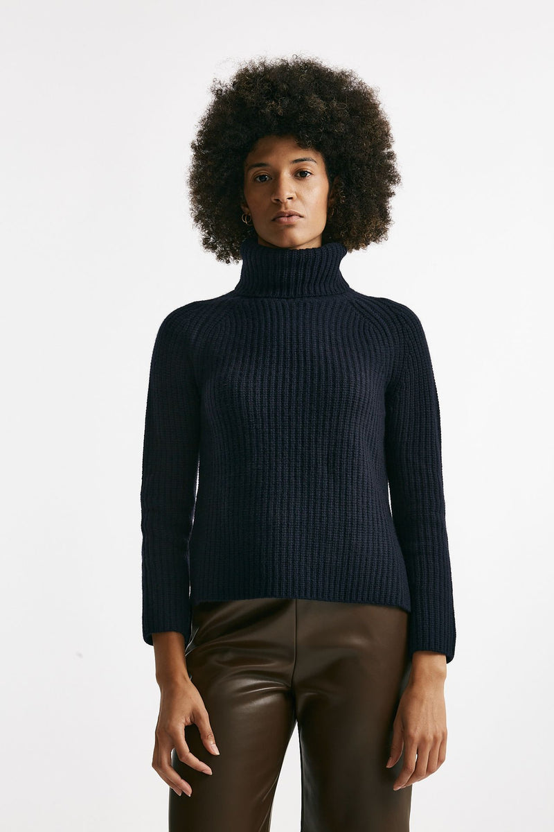 Maglia lavorata in cachemire blu women Be you - 2