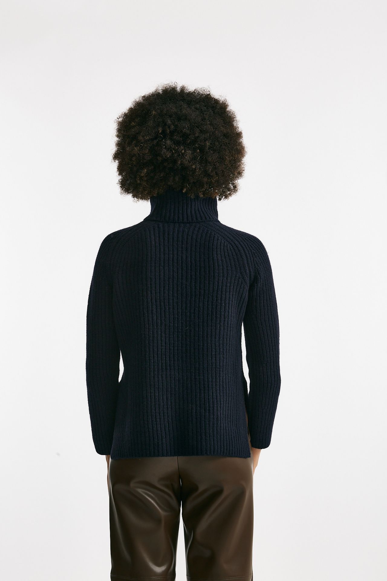 Maglia lavorata in cachemire blu women Be you - 4