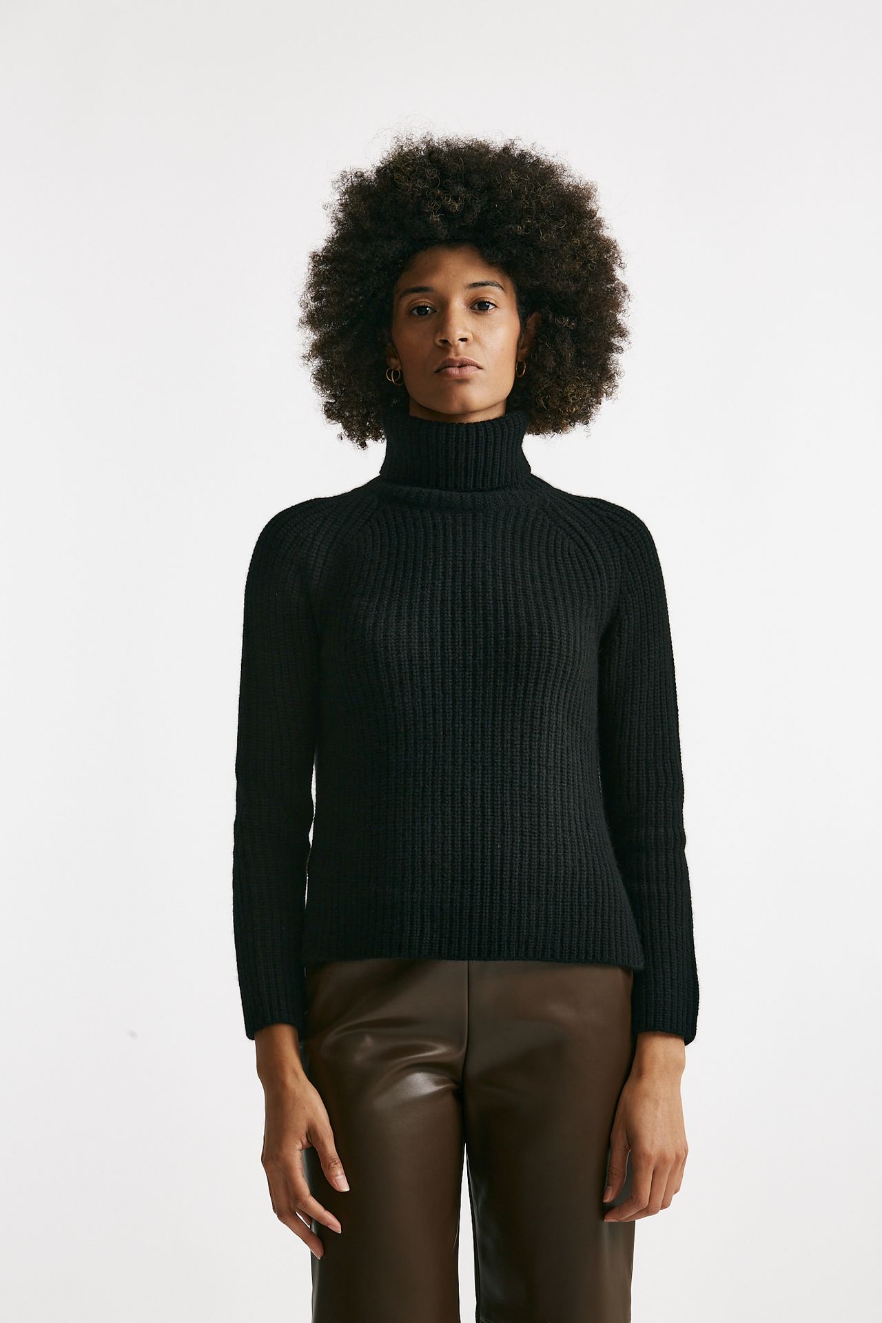 Maglia lavorata in cachemire nero women Be you - 1