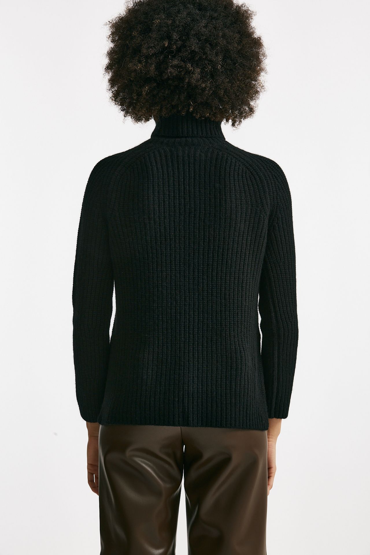 Maglia lavorata in cachemire nero women Be you - 3