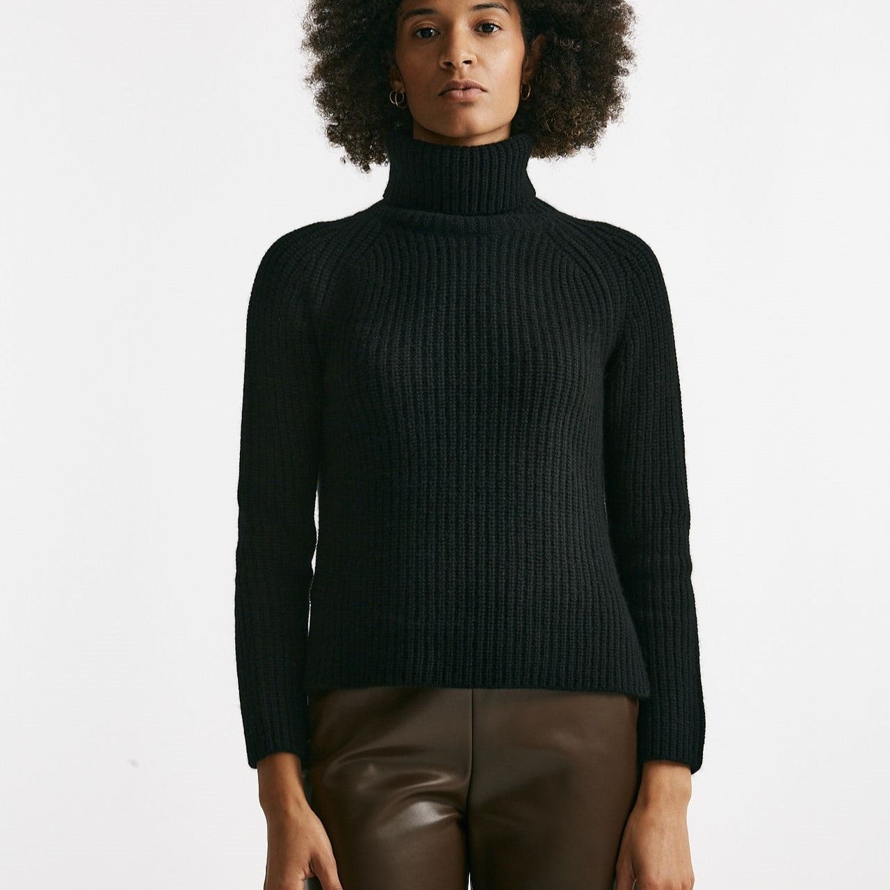 Maglia lavorata in cachemire nero women Be you - 7