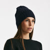 Cappello a coste in cachemire blu women Be you - 4