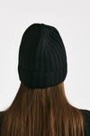 Cappello a coste in cachemire nero women Be you - 3