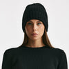 Cappello a coste in cachemire nero women Be you - 4