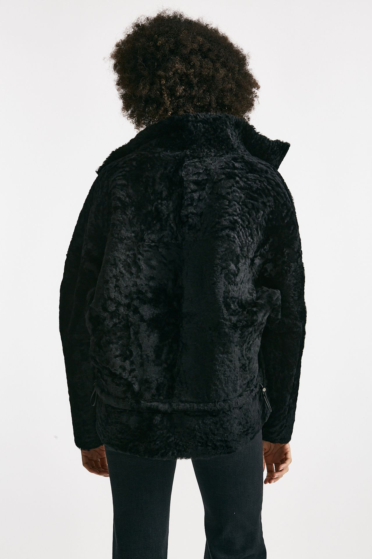 Giaccone reversibile in shearling nero women Giorgio brato - 10