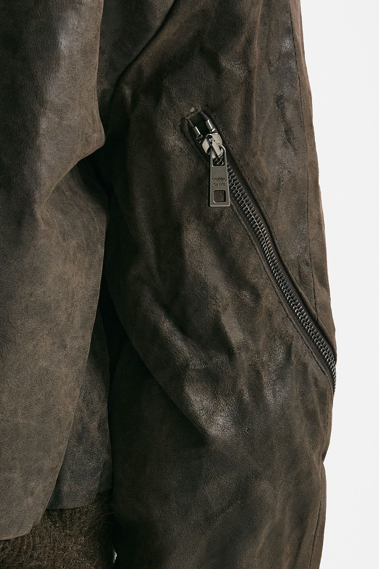 Bomber in pelle vegetale marrone women Giorgio brato - 4