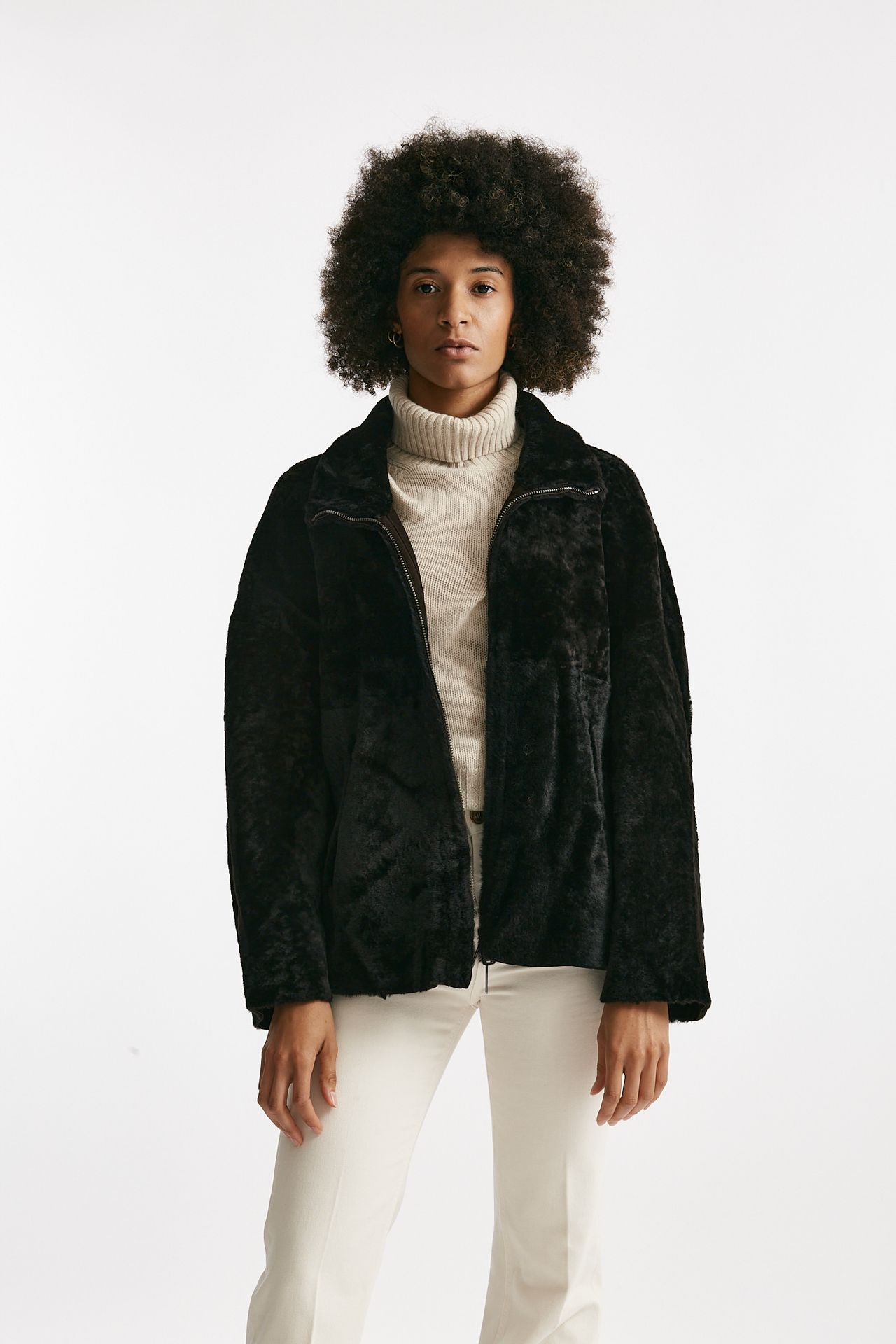 Giaccone reversibile in shearling testa moro women Giorgio brato - 10