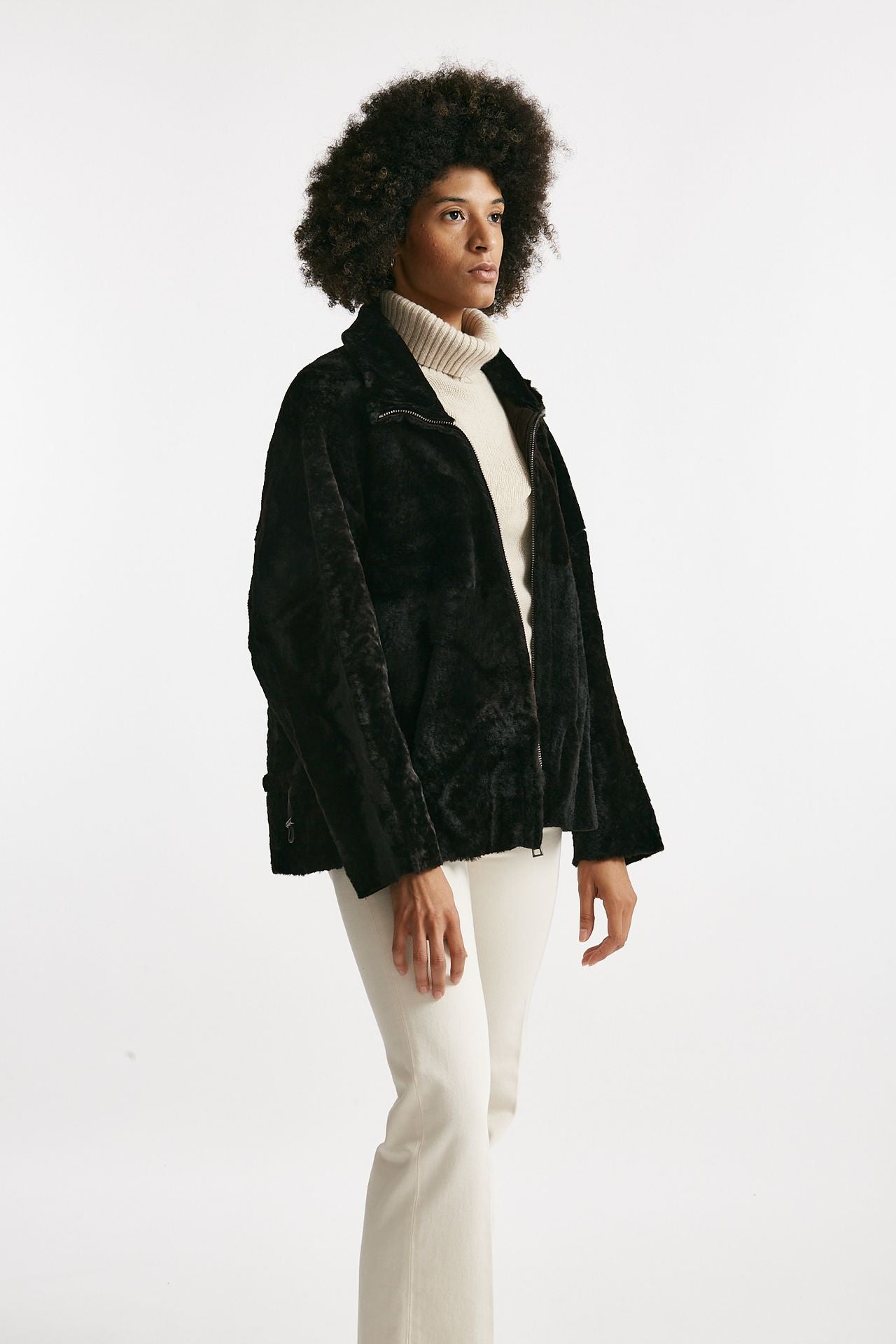 Giaccone reversibile in shearling testa moro women Giorgio brato - 2