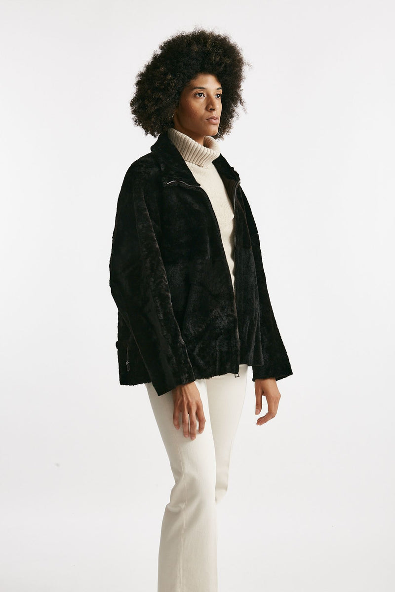 Giaccone reversibile in shearling testa moro women Giorgio brato - 2