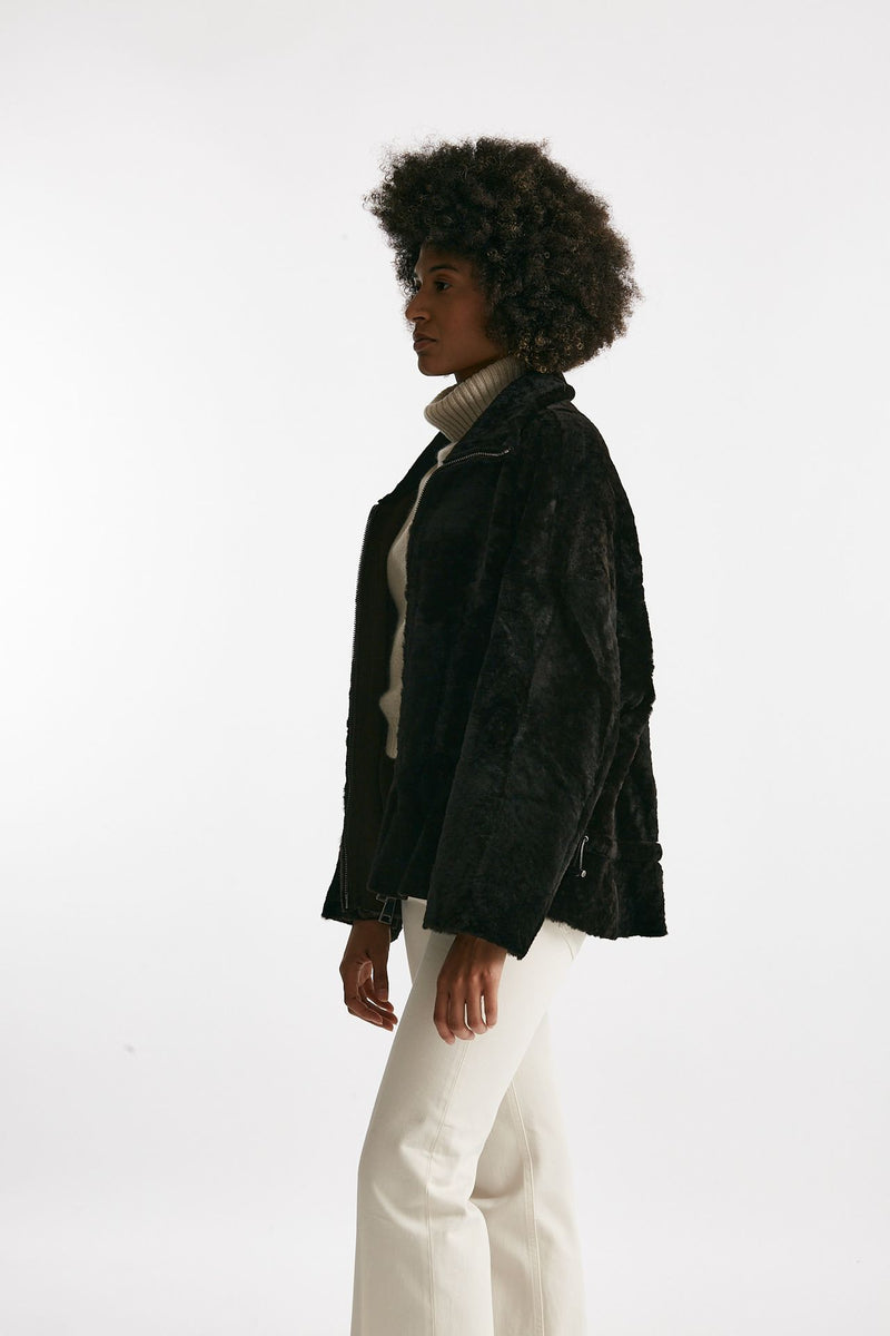 Giaccone reversibile in shearling testa moro women Giorgio brato - 11