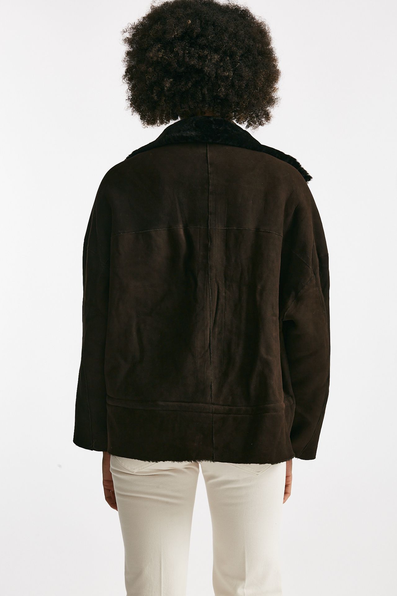 Giaccone reversibile in shearling testa moro women Giorgio brato - 5