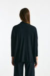 Maglia aperta in seta e cashmere blu women Clouds - 3