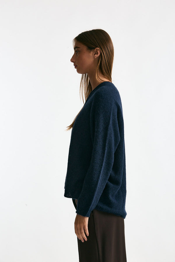 Maglia in alpaca blu women Clouds