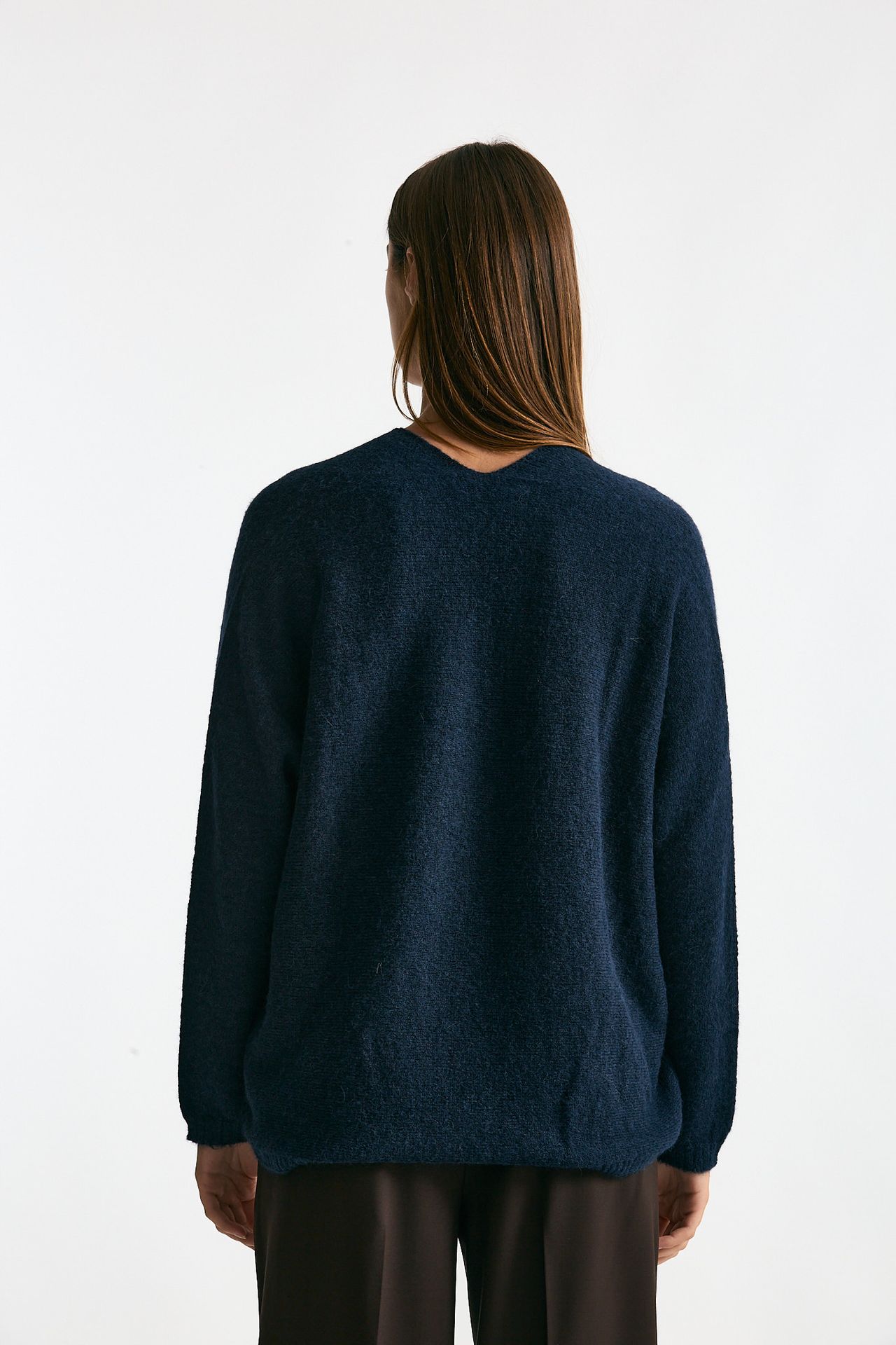 Maglia in alpaca blu women Clouds - 3