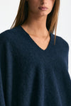 Maglia in alpaca blu women Clouds - 5