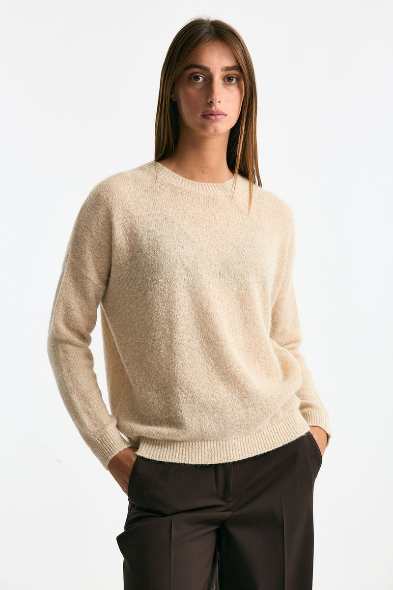 Maglia basic in alpaca beige chiaro women Clouds - 1