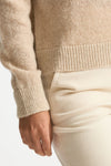 Maglia lupetto in alpaca beige chiaro women Clouds - 6
