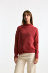 Maglia lupetto in alpaca fragola women Clouds - 1