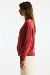 Maglia lupetto in alpaca fragola women Clouds - 2