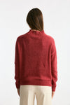 Maglia lupetto in alpaca fragola women Clouds - 3
