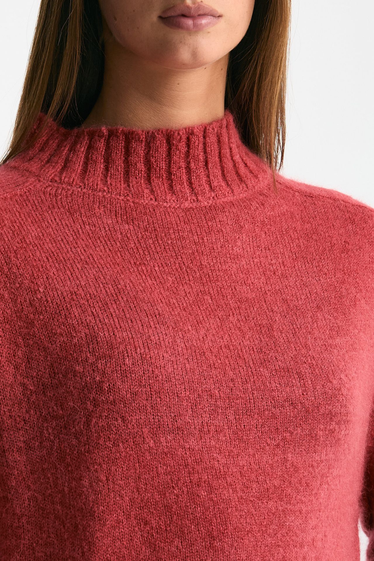 Maglia lupetto in alpaca fragola women Clouds - 5