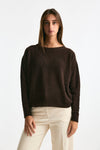 Maglia scollo in cashmere marrone women Clouds - 2