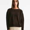 Maglia scollo in cashmere marrone women Clouds - 6
