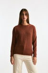 Maglia basic in alpaca mattone women Clouds - 1