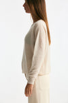 Maglia scollo in cashmere panna women Clouds - 3