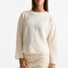 Maglia scollo in cashmere bianco women Clouds - 7