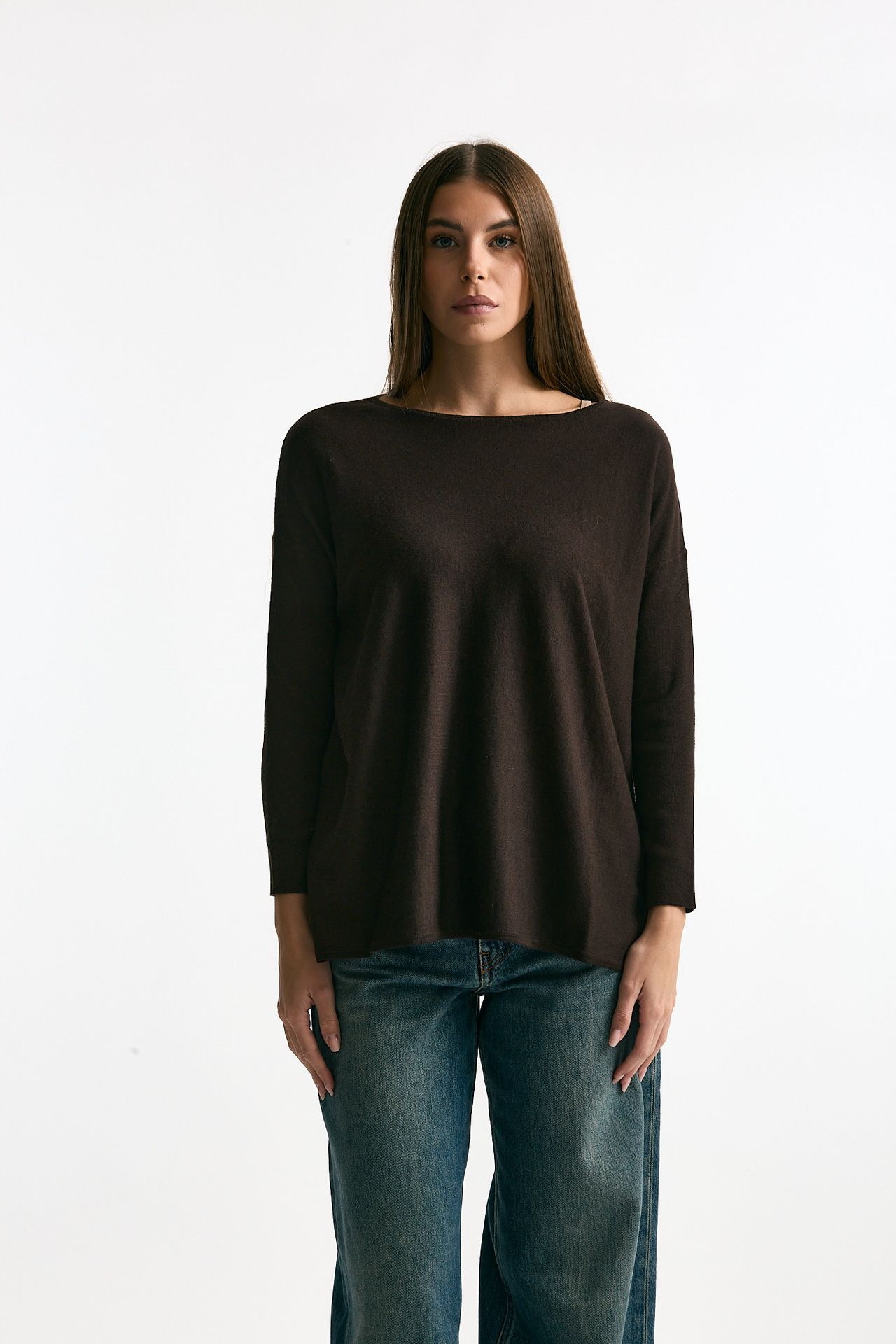Maglia in seta e cashmere marrone women Clouds - 2