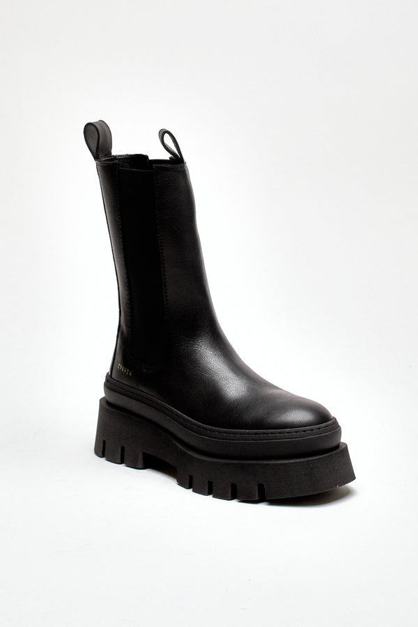 Beatles alto CPH685-BLK in pelle nero women Copenhagen