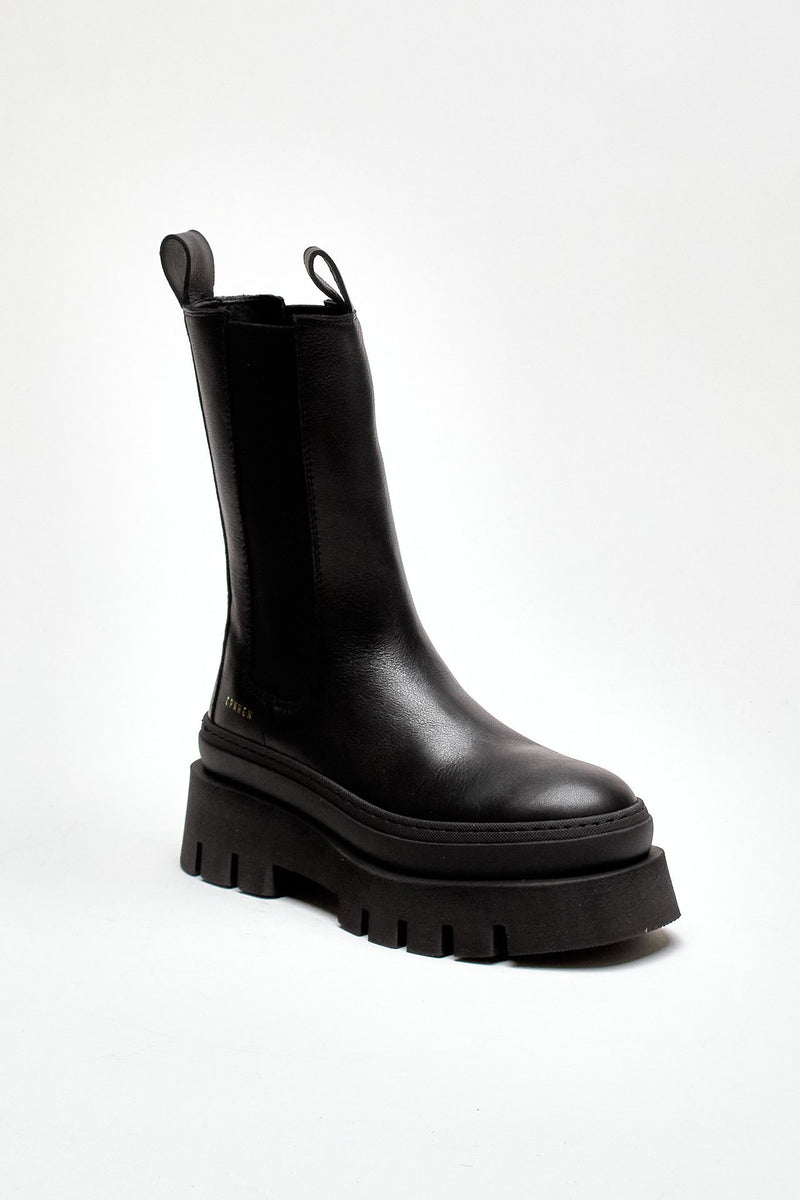 Beatles alto CPH685-BLK in pelle nero women Copenhagen - 2