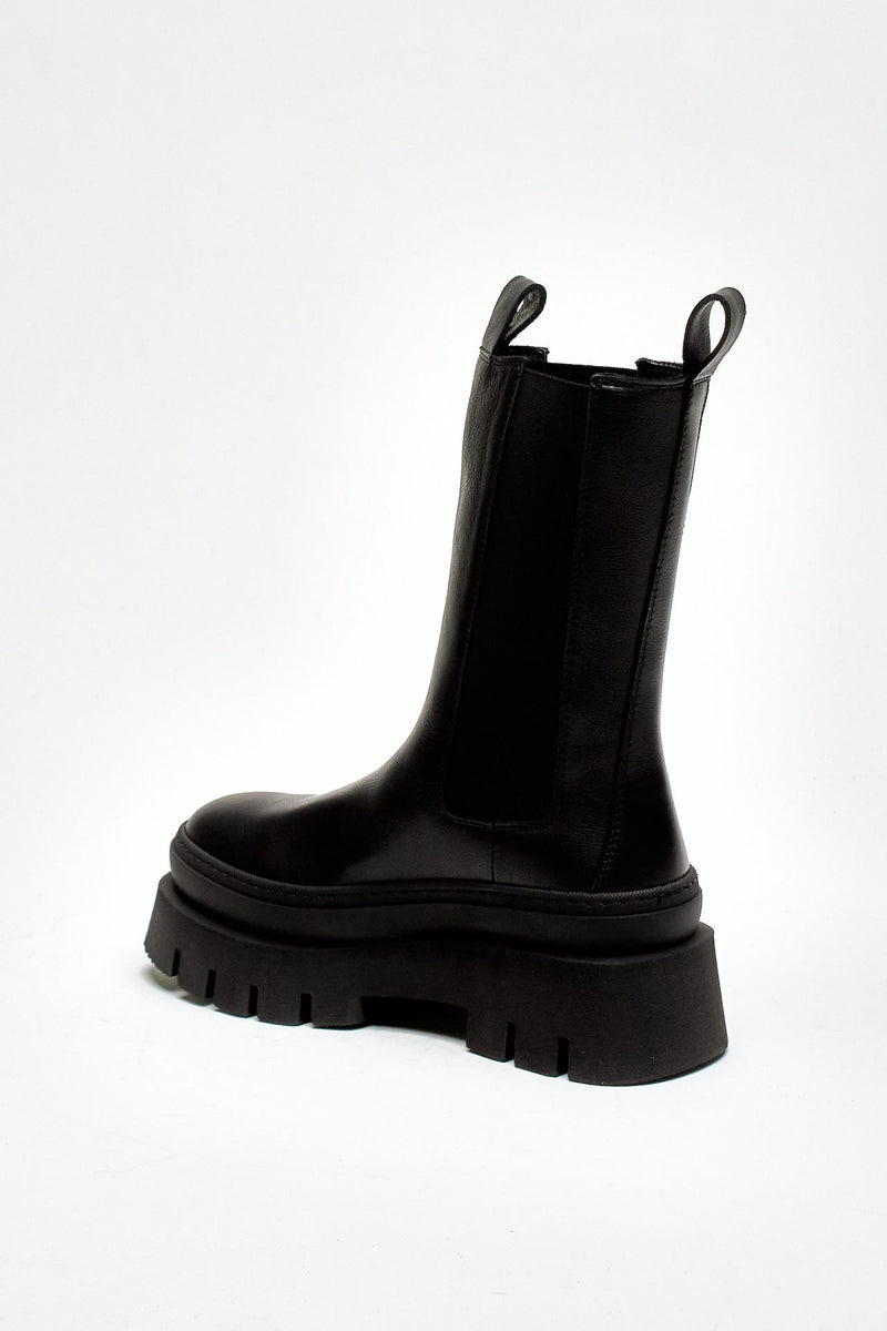 Beatles alto CPH685-BLK in pelle nero women Copenhagen - 3