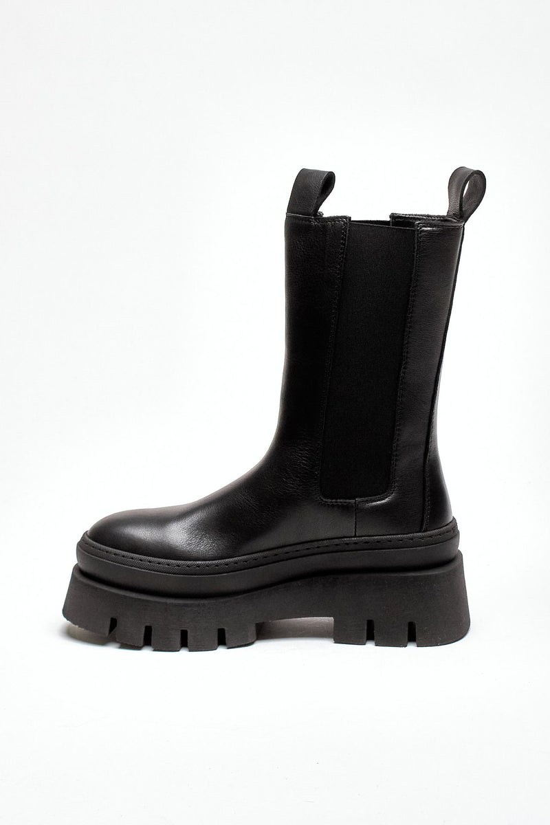 Beatles alto CPH685-BLK in pelle nero women Copenhagen - 4