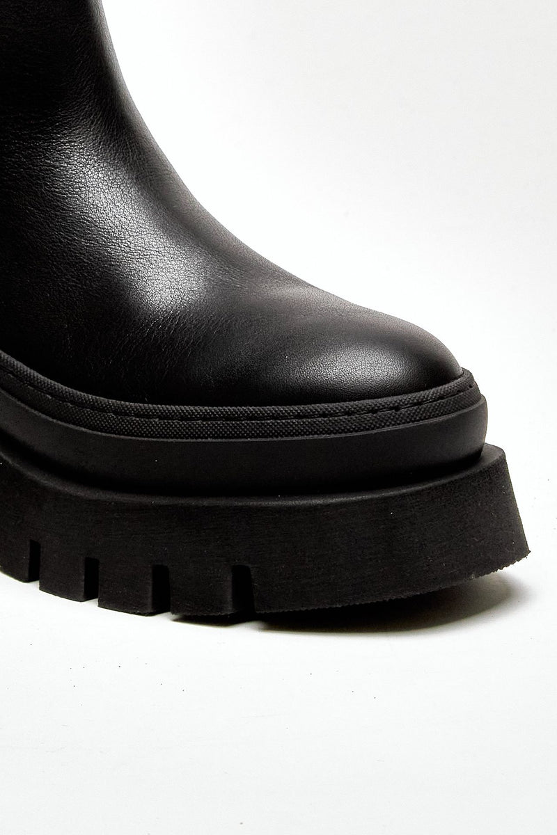 Beatles alto CPH685-BLK in pelle nero women Copenhagen - 5